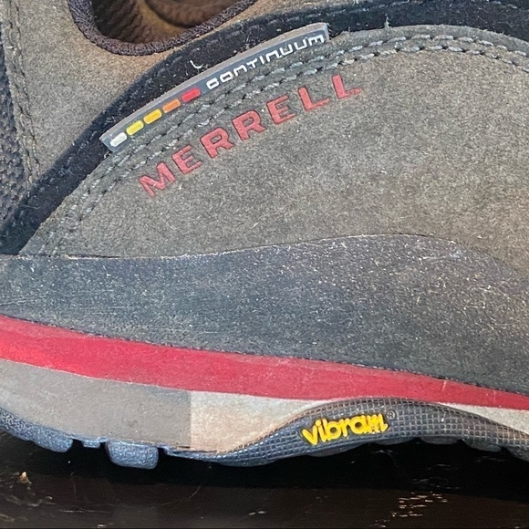 MERRELL Edge Charcoal Women's Size 6.5 Hiking Continuum Vibram Sole Boots Shoes - Picture 4 of 7